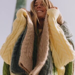 Cozy Cable Knit Daily Drills sweater